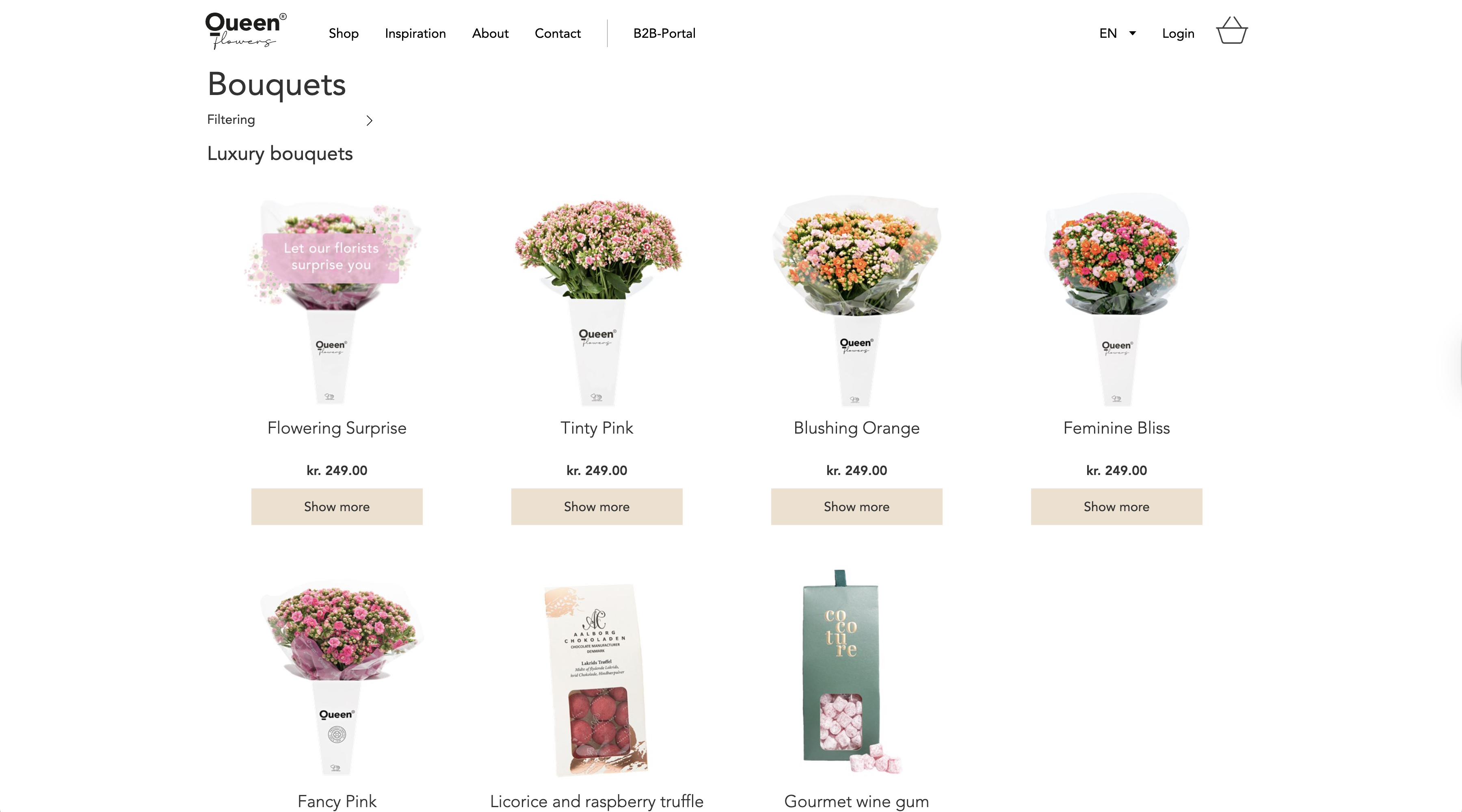 Queen® Flowers Webshop